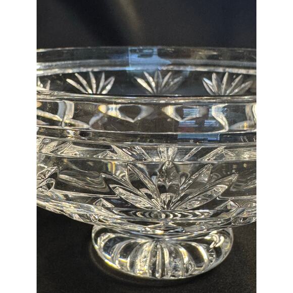 Waterford Cut Crystal Keane 6 Inch Footed Candy Bowl - Picture 6 of 10